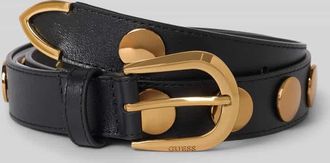 Guess G&uuml;rtel aus Leder mit Logo-Pr&auml;gung in Black, Gr&ouml;&szlig;e XS