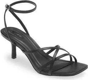 Open Edit Remington Ankle Strap Sandal in Black at Nordstrom Rack, Size 6.5