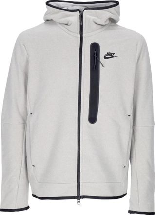 Nike Tech Fleece Zip Hoodie - Heren - Sportshirts - Grijs - S - Katoen - Fitness