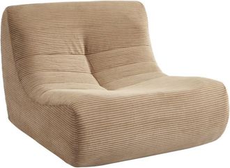 Sweeek M&oacute;dulo para sof&aacute; modular de pana, 1 plaza, pardo