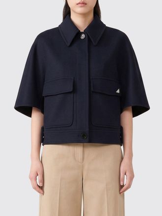 Max Mara Short-Sleeved Pure Cashmere Short Coat with Pockets