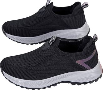 Generic Wide Toe Box Shoes Women Non-Slip Mesh Breathable Walking Athletic Tennis Sneakers Womens Lace Up Orthopedic Running Shoes Outdoor Lightweight Arch Su