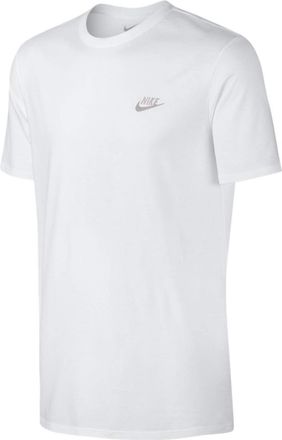 Nike Nike Men Club Embroidered Futura T-Shirt - White/Black, Medium