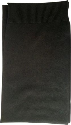 Malo Gladgebreide sjaal - Heren - Accessoires - Zwart - Maat: ONE Size Kasjmier