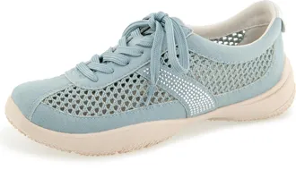 JBU by Jambu JBU Womens Dion Casual Lace-Up Comfort Sneaker, Light Denim, 4.5 UK