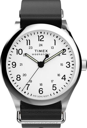 Timex Weekender New England Heren Horloge Zwart TW2Y35900