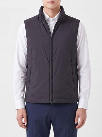 Herno High Neck Water-Repellent Padded Gilet in Recycled Nylon