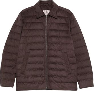 Herno Brown Shirt Collar Jacket