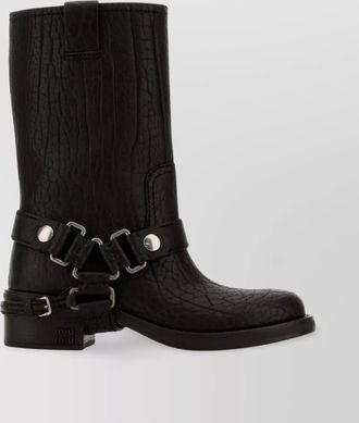 Miu Miu leather ankle boots