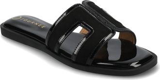 Journee Collection Womens Primah Wide Width Flat Sandals