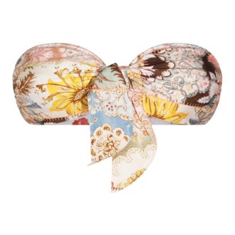 Zimmermann Bikinis, female, Multicolor, Size: XS Daylight Tie Bikini Top
