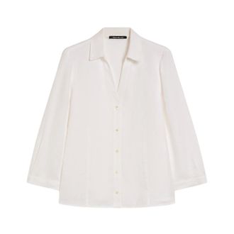 Pennyblack Dames, Blouses & Shirts, Wit, Maat: XL Linnen