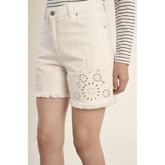 Molly Bracken Opengewerkte jeansshort