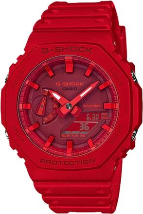 Casio G-Shock Ga-2100-4Aer - Heren - Horloges - Rood - ONE Size - Accessoires