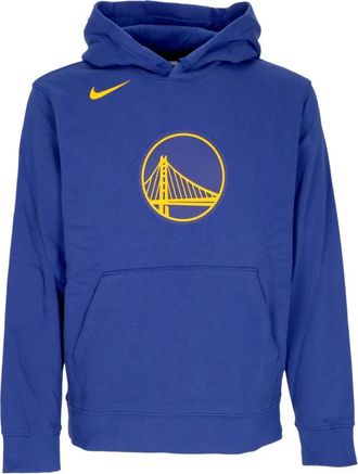 Nike NBA Club Hoodie Golwar - Heren - Sportshirts - Blauw - XL - Katoen - Fitness