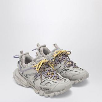 Balenciaga Track Trail Sneakers In Yellow, Purple, Brown And Black