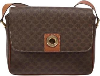 Celine Pre-owned Vintage Canvas Cross Body Bag - Dames - Vintage Schoudertas - Bruin - ONE Size - Vintage