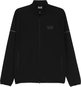 Emporio Armani zip detail sweater - White