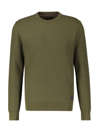 Lerros Strickpullover LERROS LERROS Strickpullover, O-Neck, Herren, Gr. 3XL, gr&uuml;n (aged olive), 100% Baumwolle, Pullover Strickpullover