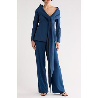 Lafayette 148 New York Wrap Jacket in Lido Blue at Nordstrom Rack, Size 16 (Similar To 14W)