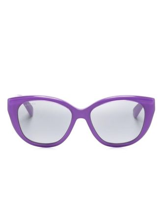 Gucci cat-eye sunglasses - women - Acetate - 54 - Purple