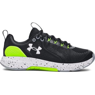 Under Armour Mens Charged Commit Tr 3 Cross Trainer, (006) Black/Lime Surge/White, 10 UK
