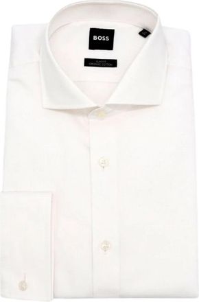 HUGO BOSS Overhemden > Nette Overhemden - Heren - Zakelijke Overhemden - Wit - L - Overhemden
