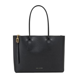 Marc Jacobs Pop J Leather Work Tote Bag - female - Marc Jacobs - Shopping Bags - Black - ONE SIZE - Bags