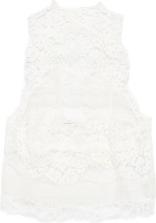 Ermanno Scervino lace sleeveless top - White