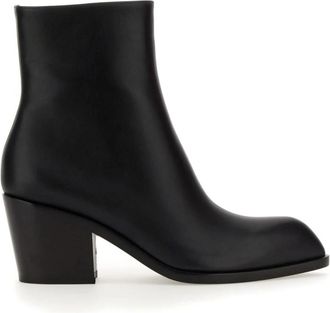 Gianvito Rossi Cowboylaarzen - Dames - Cowboylaarzen - Zwart - 38 EU - Leer - Schoenen