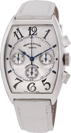 Franck Muller Cintree Curvex Chronograph Automatic Silver Dial Ladies Watch 6850 CC AT-WHT