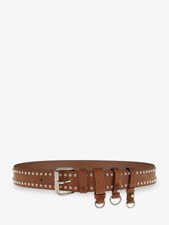 Miu Miu Cintura in nappa aviator con trick portachiavi - MIU MIU - gender_Woman