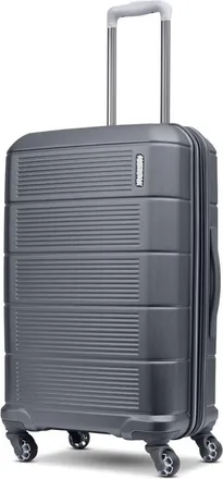 American Tourister Stratum 2.0 Hardside 24 Spinner Medium Checked Luggage in Charcoal at Nordstrom
