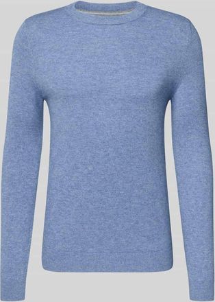 Mc Neal Strickpullover aus Woll-Mix mit Kaschmir-Anteil in Jeansblau Melange, Größe XXXL