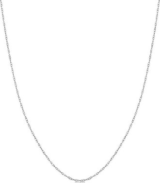 Pompeii3 14k White Gold 0.7-mm Round Cable Chain (18 inches)