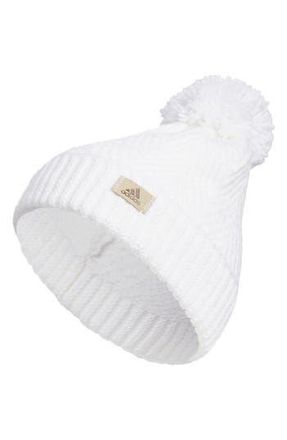 adidas Twilight Pompom Beanie in White at Nordstrom Rack