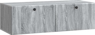 vidaXL Mueble De Tv De Pared 98 X 41 X 30 Cm Sonoma Gris Vidaxl