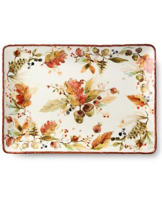 Certified International Autumn Meadows Rectangular Platter