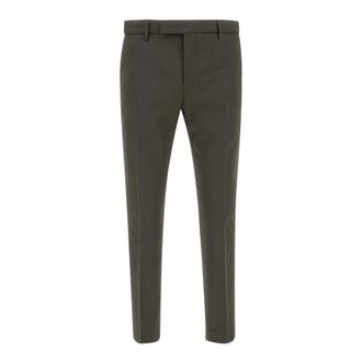 Pantaloni Torino Broeken, Heren, Groen, 3Xl, Wol, Groene wollen broek, Slim Fit