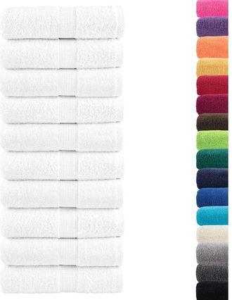 vidaXL Vidaxl - Toallas De Invitados Solund 50 Unidades Blanco 30x50 Cm 600 Gsm