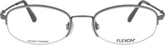 Flexon Demo Oval Mens Eyeglasses FLEXON H6030 035 52