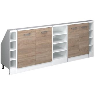 Vicco Set di mobili sottotetto Rion, Sonoma/Bianco, Set di 5, Vicco