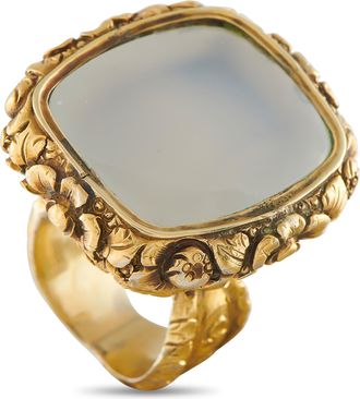 Luxury Bazaar Antique 18K Yellow Gold Ring MF12-042926