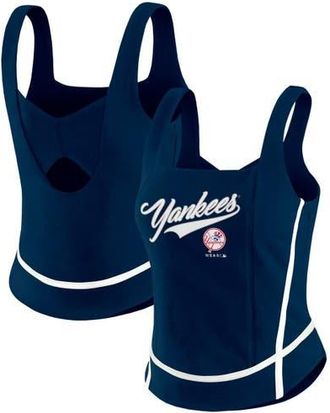 WEAR by Erin Andrews Womens WEAR by Erin Andrews Navy New York Yankees Square Neck Tank Top at Nordstrom, Size Xx-Large