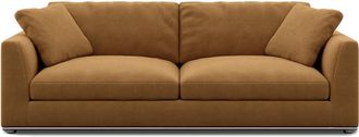Castlery Hamilton Sofa Customized, Caramel Performance Fleece, Spill Resistant, Removable Covers for Sofas, Castlery