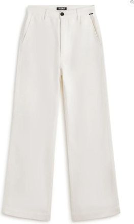 Ecoalf Valls Broek - Dames - Wijde Broeken - Wit - XL - Katoen - Broeken