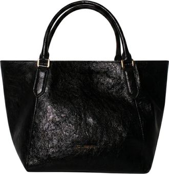 Custo Barcelona Lunara Prime Tote Bag - Dames - Shoppers - Zwart - ONE Size - Leer - Tassen