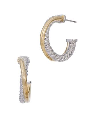 Savvy Cie Jewels 18K Plated Hoops