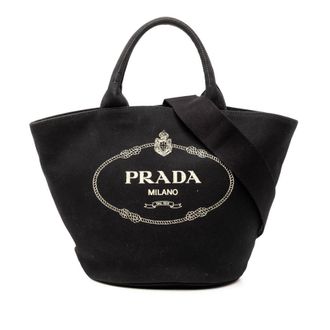 Prada Pre-owned Prada Canvas Canapa Logo Satchel Ladies MKIHSSS1BSA18YX9