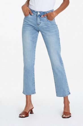 Dear John Denim Blaire High Rise Ankle Slim Straight Jean In Urban Bay